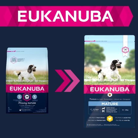 Eukanuba Thriving Mature Medium Breed Dog Food Chicken 12kg #2