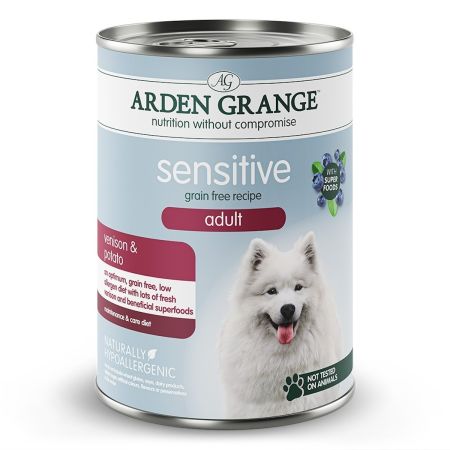 Arden Grange Grain Free Sensitive Wet Dog Food Venison & Superfoods