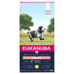 Eukanuba Caring Senior Medium Breed Dog Food Chicken 12kg
