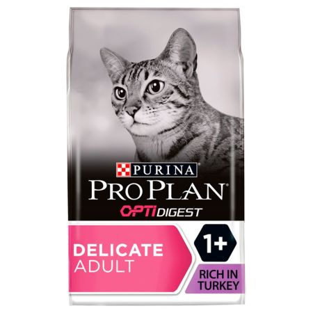Purina Pro Plan OptiDigest Delicate Adult Cat Food (Turkey)