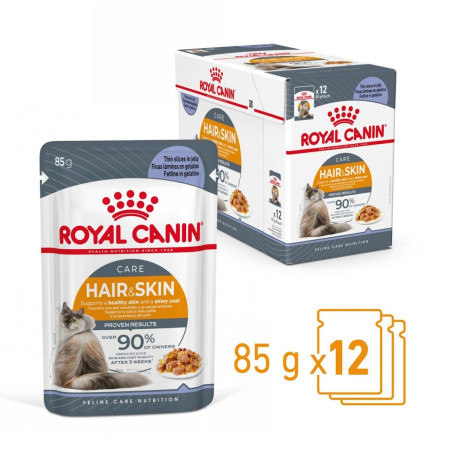 Royal Canin Hair & Skin Care Adult Wet Cat Food in Jelly #2