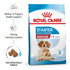 Royal Canin Medium Starter Mother & Babydog Adult Puppy Dry Food 15kg